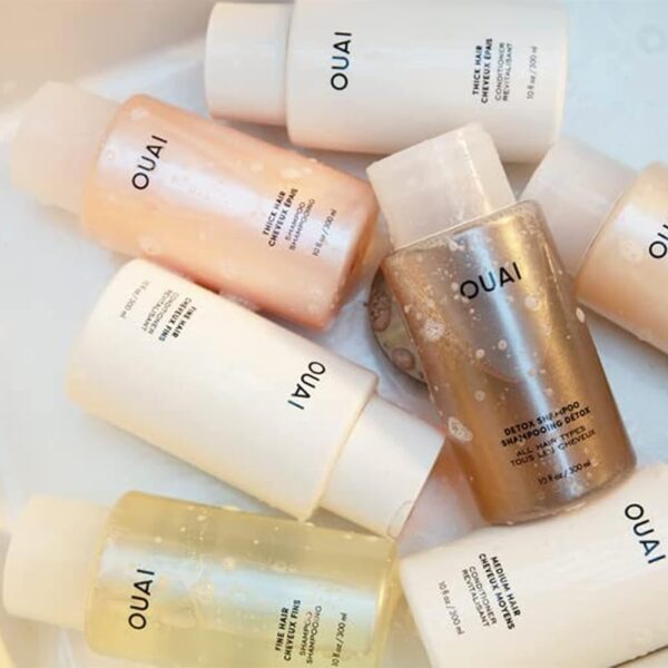 OUAI Clarifying Bundle - Detox Shampoo & Conditioner for Strengthening, Adding Shine & Removing Buildup (10 Oz)