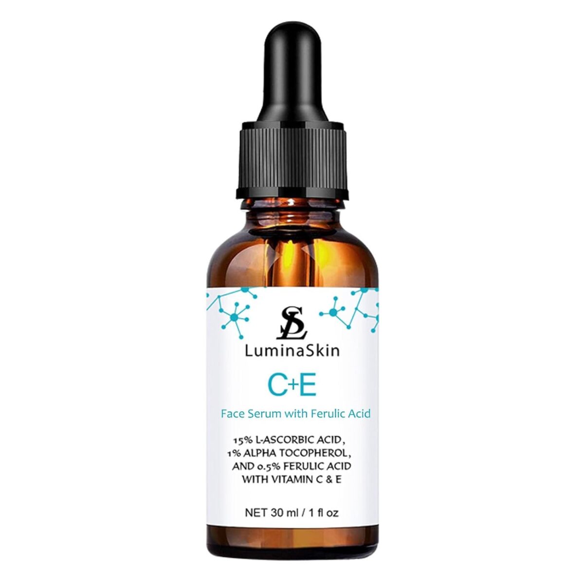 Vitamin CE Serum with Ferulic Acid – Brightening & Firming Serum for Face – Anti-Aging & Spot Corrector (1 oz) - Image 1